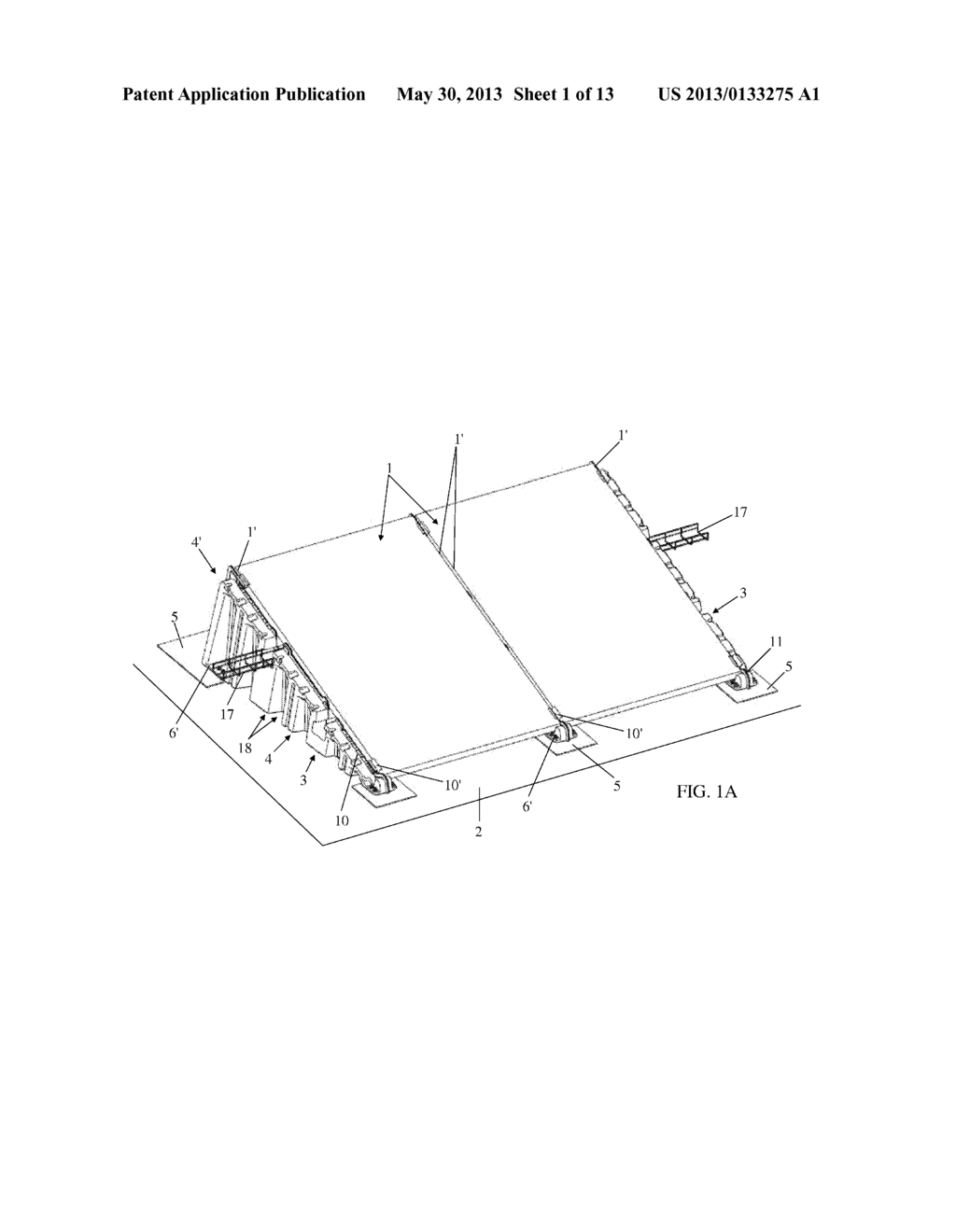 DEVICE FOR SUPPORTING AND ATTACHING PANELS OR THE LIKE, AND ROOF SYSTEM     COMPRISING SUCH A DEVICE - diagram, schematic, and image 02