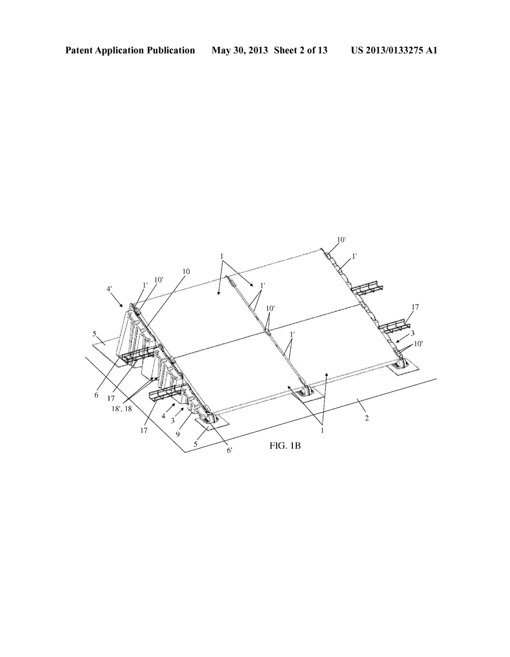 DEVICE FOR SUPPORTING AND ATTACHING PANELS OR THE LIKE, AND ROOF SYSTEM     COMPRISING SUCH A DEVICE - diagram, schematic, and image 03