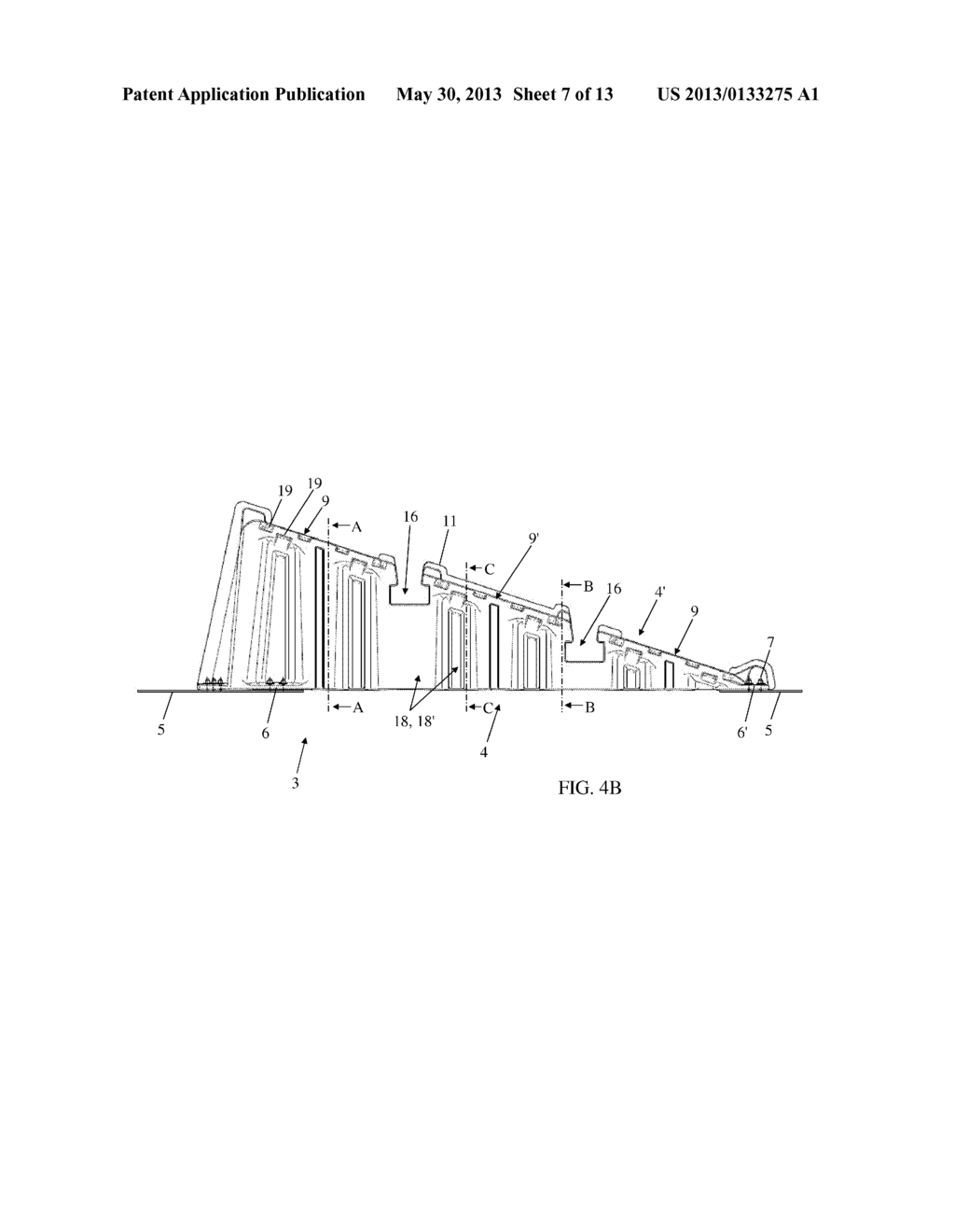 DEVICE FOR SUPPORTING AND ATTACHING PANELS OR THE LIKE, AND ROOF SYSTEM     COMPRISING SUCH A DEVICE - diagram, schematic, and image 08