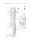 METHODS FOR MANUFACTURING AND PACKAGING FLOOR PANELS, DEVICES USED     THEREBY, AS WELL AS FLOOR PANEL AND PACKED SET OF FLOOR PANELS diagram and image