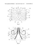 PROCESS AND APPARATUS FOR CONTROLLING THE FLOWS OF LIQUID METAL IN A     CRYSTALLIZER FOR THE CONTINUOUS CASTING OF THIN FLAT SLABS diagram and image