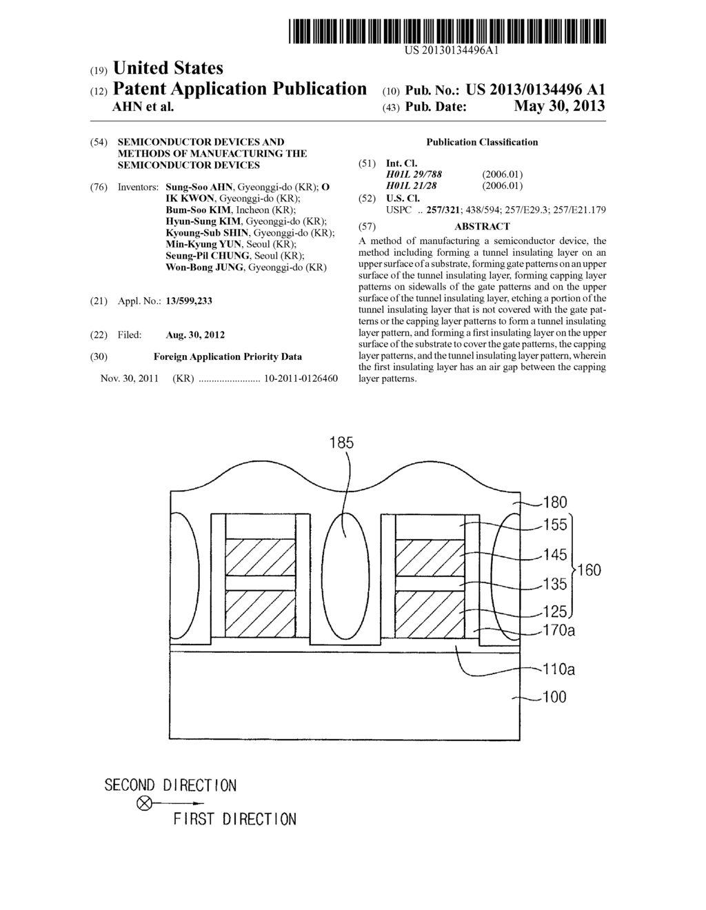 SEMICONDUCTOR DEVICES AND METHODS OF MANUFACTURING THE SEMICONDUCTOR     DEVICES - diagram, schematic, and image 01