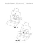 LEGROOM CAVITY IN VEHICLE BACKREST FOR REAR-FACED CHILD IN CARSEAT diagram and image