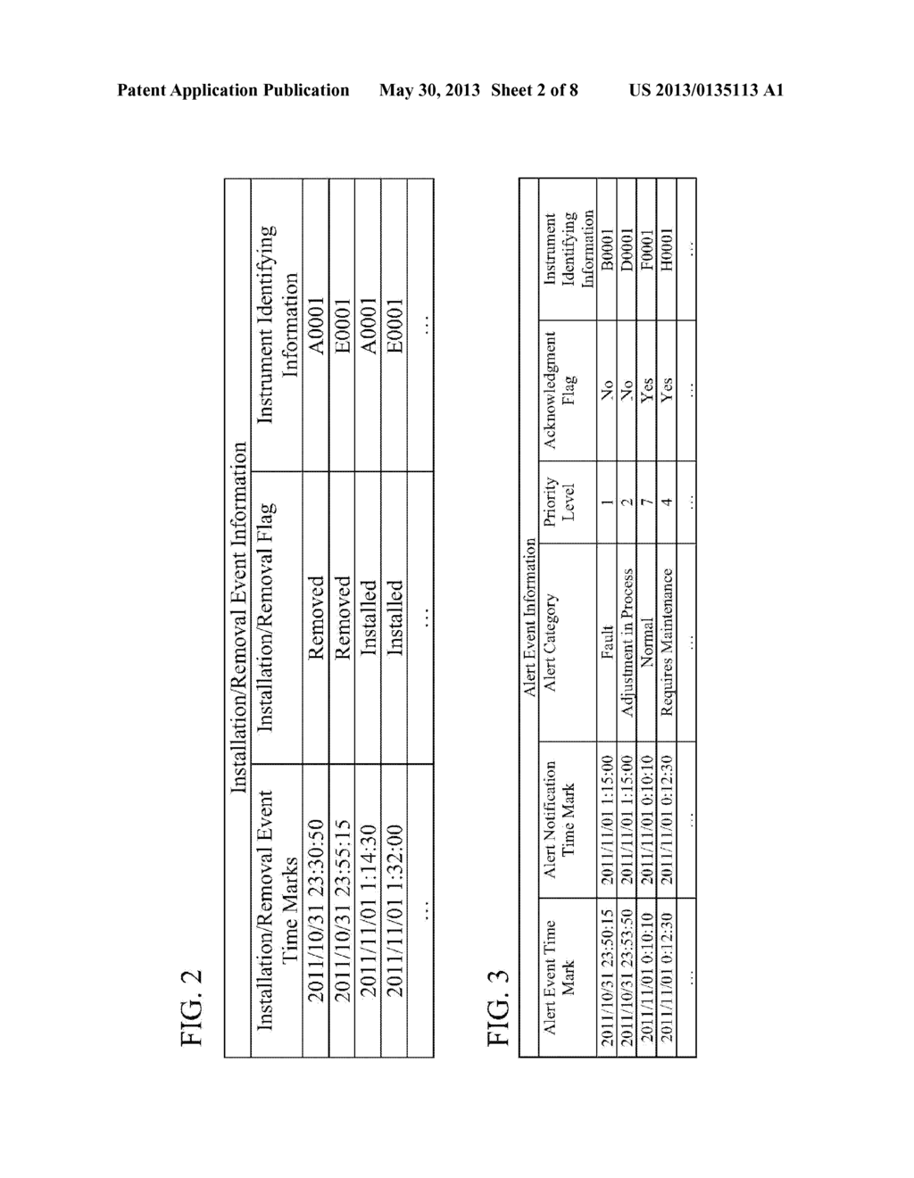 INSTRUMENT STATUS DISPLAYING DEVICE AND INSTRUMENT STATUS DISPLAYING     METHOD - diagram, schematic, and image 03