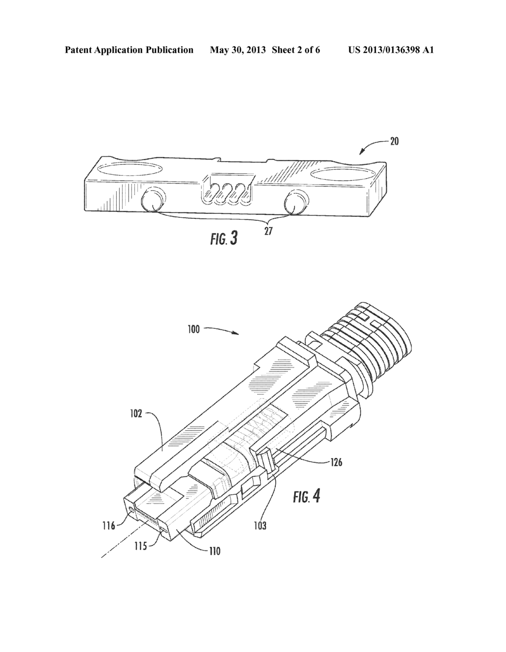 FERRULES WITH COMPLIMENTARY MATING GEOMETRY AND RELATED FIBER OPTIC     CONNECTORS - diagram, schematic, and image 03