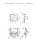 ONE-PIECE BLANK, DISPLAY CASE, AND METHOD AND DEVICE FOR PRODUCING SUCH A     CASE FROM SAID BLANK diagram and image