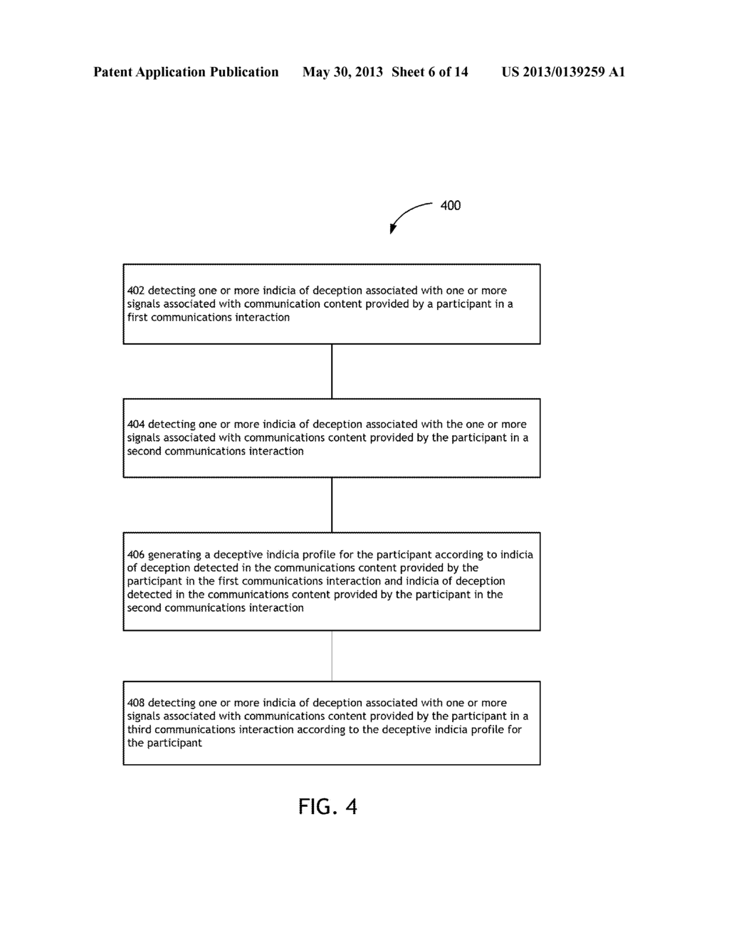 DECEPTIVE INDICIA PROFILE GENERATION FROM COMMUNICATIONS INTERACTIONS - diagram, schematic, and image 07