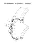 TIRE MANUFACTURING METHOD, TREAD MEMBER AND TIRE diagram and image