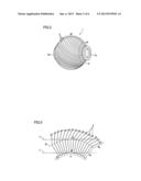 PNEUMATIC TIRE AND METHOD FOR MANUFACTURING THE SAME, AND TIRE VULCANIZING     BLADDER diagram and image