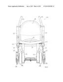 WHEELED CHAIR WITH LEG RESTS diagram and image