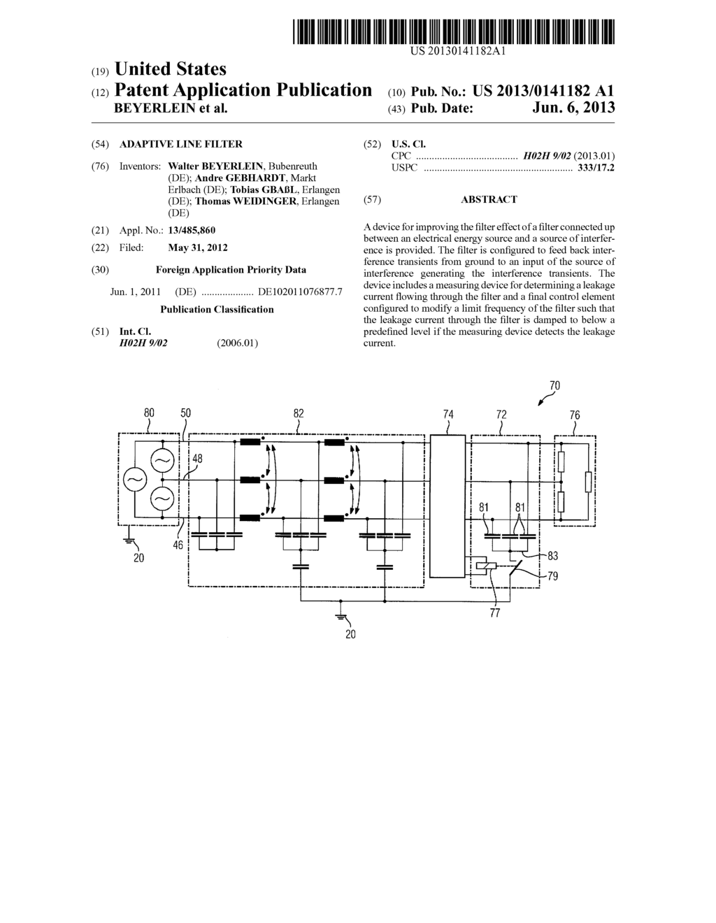 ADAPTIVE LINE FILTER - diagram, schematic, and image 01