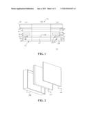 LAMINATED STRUCTURE, A TOUCH DISPLAY HAVING A LAMINATED STRUCTURE, AND A     LAMINATING METHOD THEREOF diagram and image