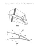 CERAMIC MATRIX COMPOSITE AIRFOIL STRUCTURE WITH TRAILING EDGE SUPPORT FOR     A GAS TURBINE ENGINE diagram and image