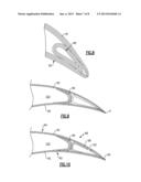 CERAMIC MATRIX COMPOSITE AIRFOIL STRUCTURE WITH TRAILING EDGE SUPPORT FOR     A GAS TURBINE ENGINE diagram and image