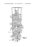 Expandable Plant Support Cage diagram and image