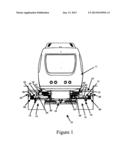 TRANSPORT EQUIPMENT WITH A VEHICLE GUIDED ALONG A SINGLE TRAFFIC LANE diagram and image