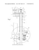 Device for filling containers by weight, the device being fitted with an     anti-vibration member diagram and image