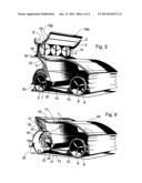 ELECTRIC VEHICLE PROVIDED WITH A WIND TURBINE AND PHOTOVOLTAIC PANELS diagram and image