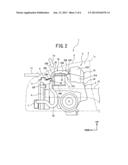 INTAKE SYSTEM OF VEHICLE ENGINE INSTALLED IN ENGINE COMPARTMENT diagram and image