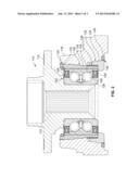 VEHICLE WHEEL ASSEMBLY HAVING A SELF-RETAINING BEARING diagram and image