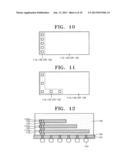 MULTI-CHIP PACKAGE HAVING A STACKED PLURALITY OF DIFFERENT SIZED     SEMICONDUCTOR CHIPS, AND METHOD OF MANUFACTURING THE SAME diagram and image