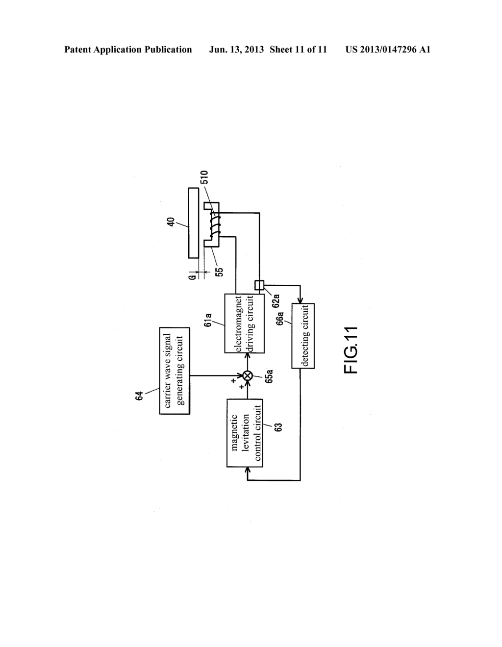 MAGNETIC LEVITATION TYPE VACUUM PUMP AND MAGNETIC LEVITATION DEVICE - diagram, schematic, and image 12