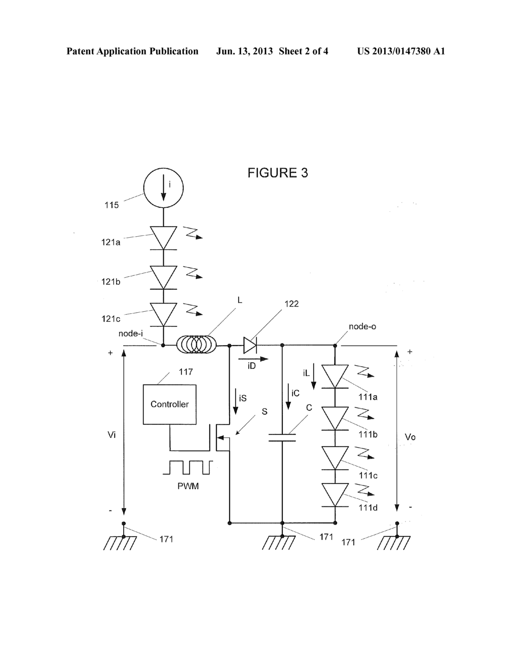 Lighting Devices Including Boost Converters To Control Chromaticity And/Or     Brightness And Related Methods - diagram, schematic, and image 03