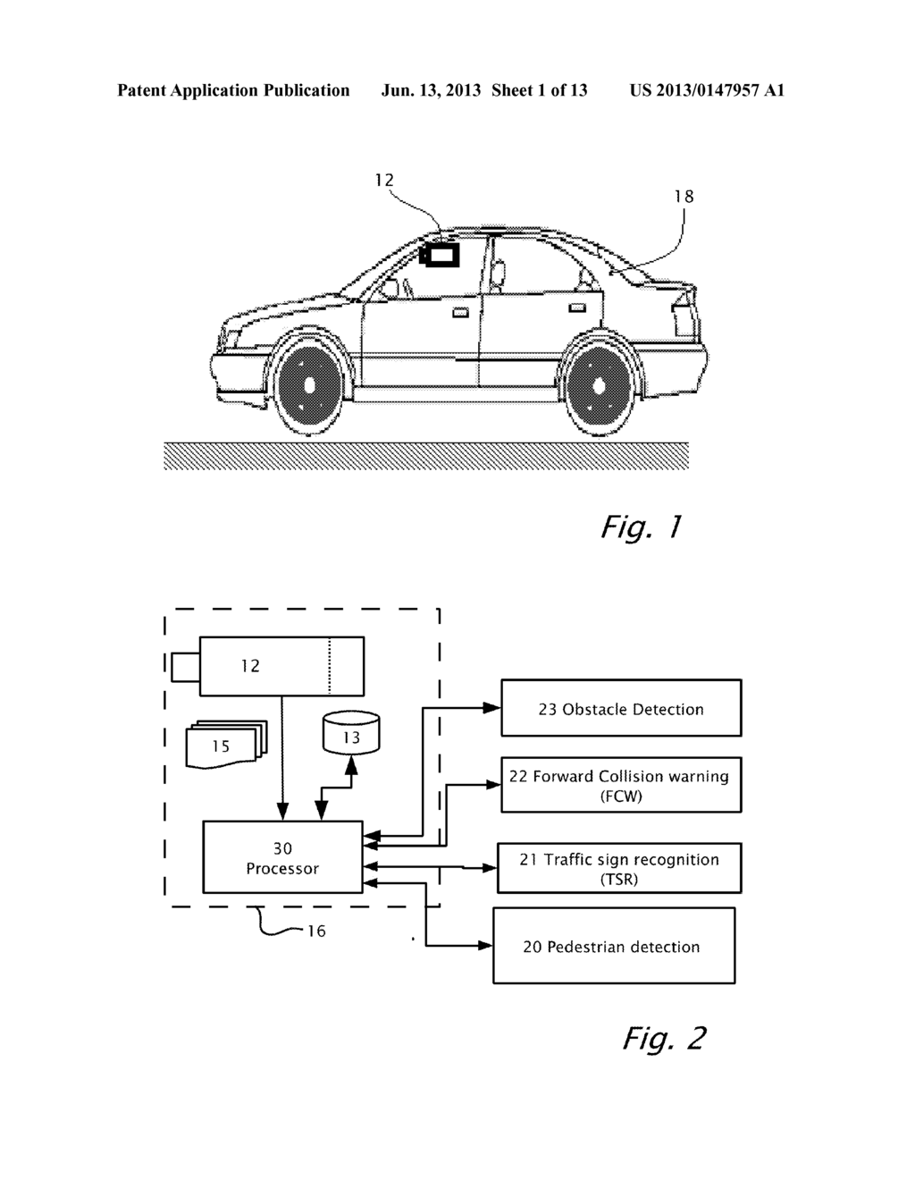 DETECTION OF OBSTACLES AT NIGHT BY ANALYSIS OF SHADOWS - diagram, schematic, and image 02