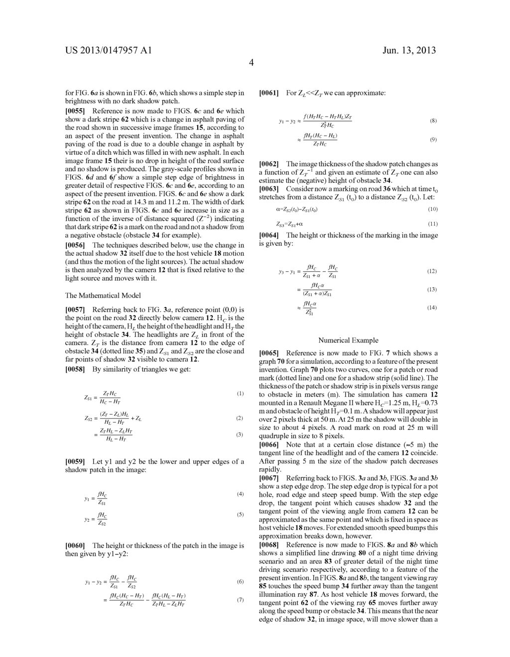 DETECTION OF OBSTACLES AT NIGHT BY ANALYSIS OF SHADOWS - diagram, schematic, and image 18