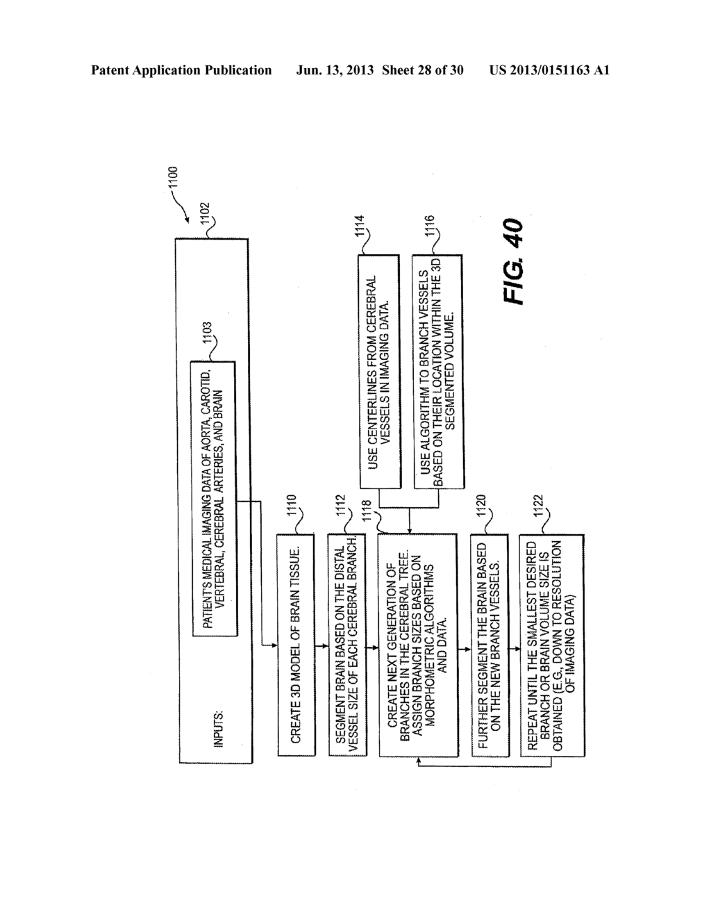 METHOD AND SYSTEM FOR PATIENT-SPECIFIC MODELING OF BLOOD FLOW - diagram, schematic, and image 29