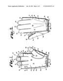 Protective Glove with Conductive Stitching diagram and image