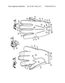 Protective Glove with Conductive Stitching diagram and image