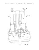 BLAST MITIGATION SEAT FOR A LAND VEHICLE diagram and image