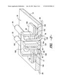 JUNCTION BOX WITH A SUPPORT MEMBER FOR THIN FILM PHOTOVOLTAIC DEVICES AND     THEIR METHODS OF MANUFACTURE diagram and image