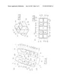 Cardboard Container For Receiving Bottles In A Vertical Configuration And     A Blank For Obtaining The Container diagram and image