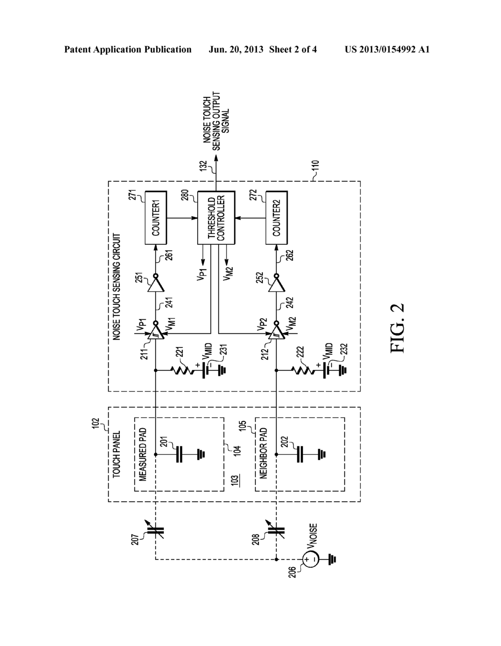 TOUCH SENSE INTERFACE CIRCUIT - diagram, schematic, and image 03