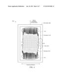 ACOUSTO-OPTIC DEVICE WITH ELECTRODE HAVING DIFFERENT TRANSVERSE EDGE     POSITIONS diagram and image