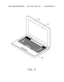 NOTEBOOK COMPUTER WITH CARD STORAGE STRUCTURE diagram and image