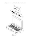 NOTEBOOK COMPUTER WITH CARD STORAGE STRUCTURE diagram and image