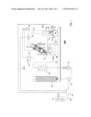 COFFEE MACHINE HAVING A BREWING DEVICE AND HAVING A COFFEE POST-HEATER     ARRANGED DOWNSTREAM OF THE BREWING DEVICE diagram and image