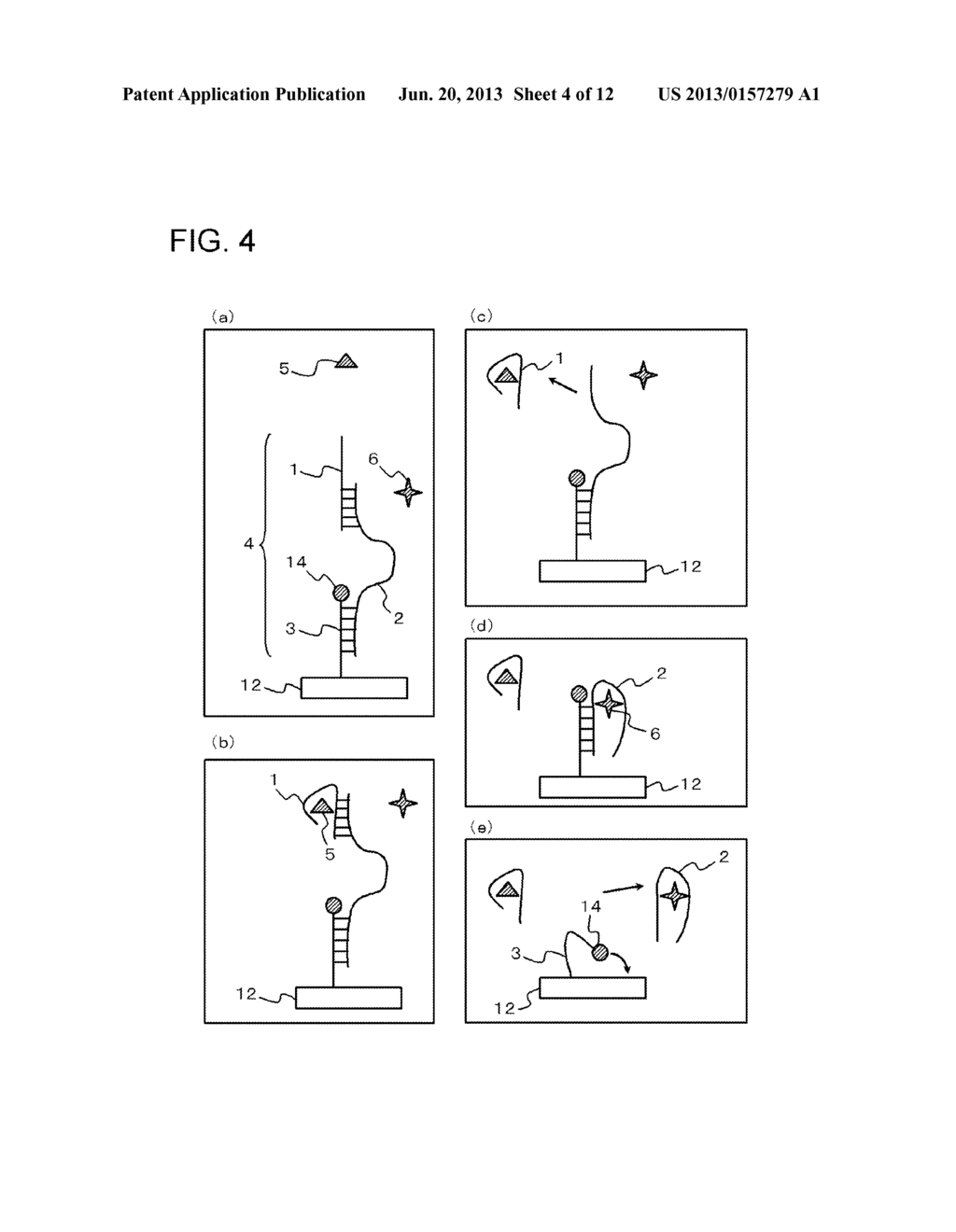 METHOD FOR DETECTING TARGET SUBSTANCE AND APTAMER SET, SENSOR, AND     APPARATUS USED IN THE METHOD - diagram, schematic, and image 05