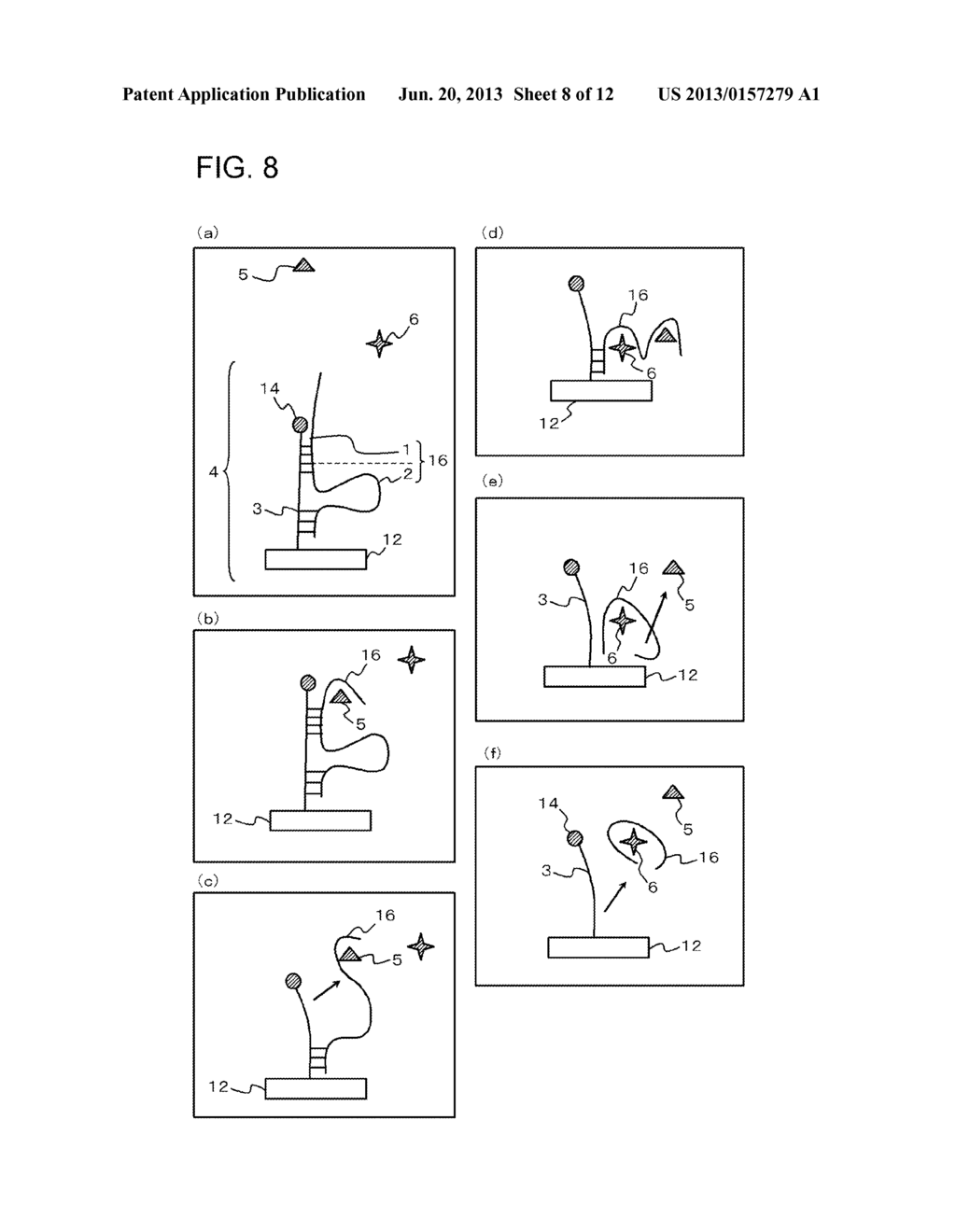 METHOD FOR DETECTING TARGET SUBSTANCE AND APTAMER SET, SENSOR, AND     APPARATUS USED IN THE METHOD - diagram, schematic, and image 09