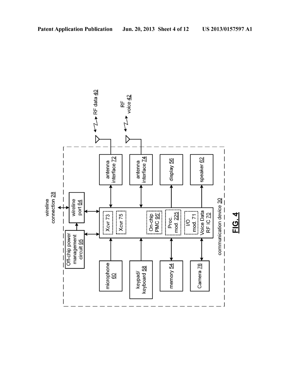 TRANSMIT POWER MANAGEMENT FOR A COMMUNICATION DEVICE AND METHOD FOR USE     THEREWITH - diagram, schematic, and image 05