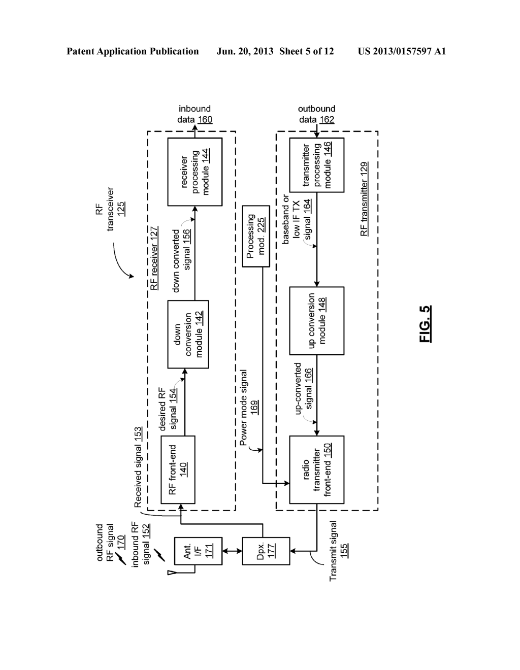 TRANSMIT POWER MANAGEMENT FOR A COMMUNICATION DEVICE AND METHOD FOR USE     THEREWITH - diagram, schematic, and image 06