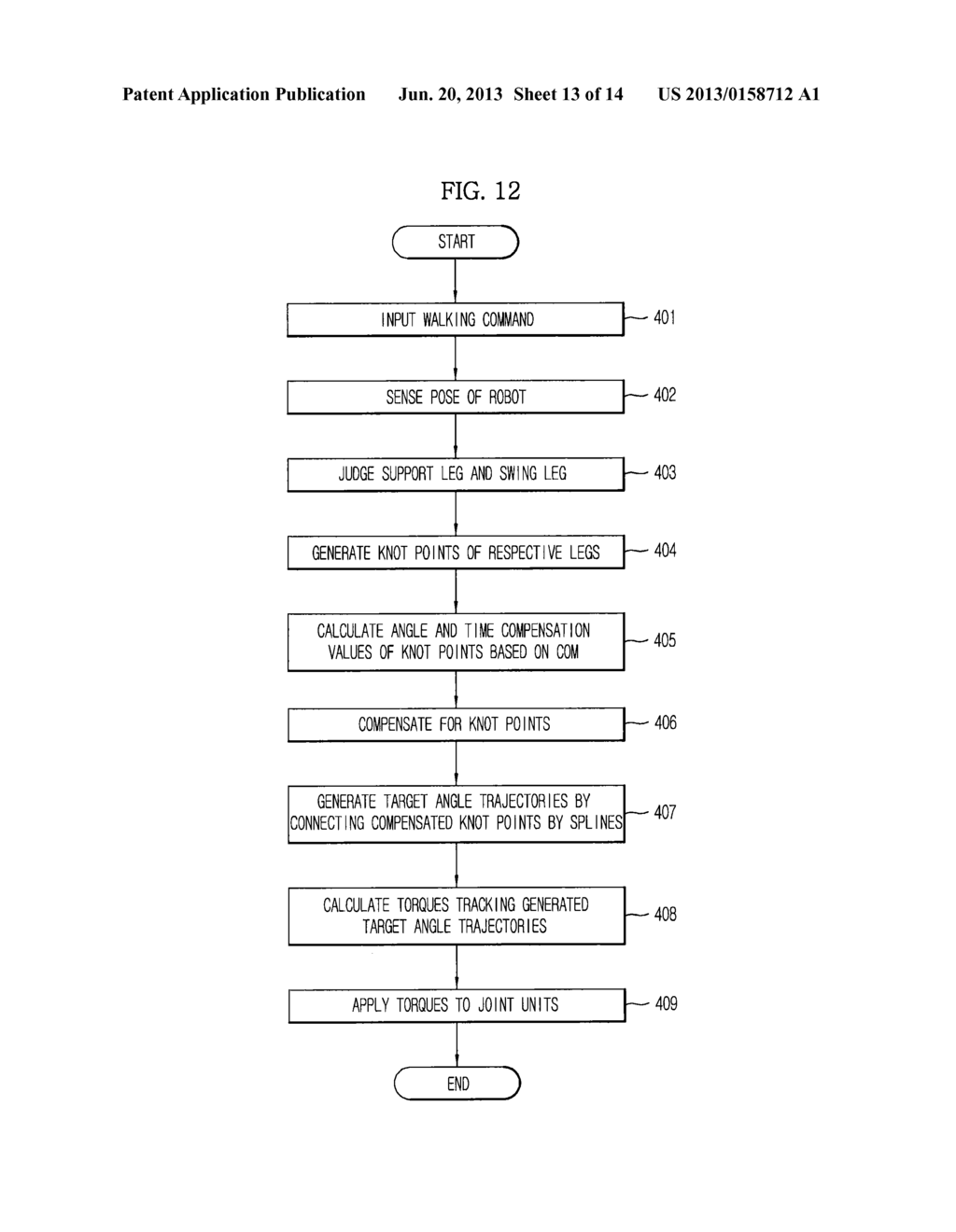 WALKING ROBOT AND CONTROL METHOD THEREOF - diagram, schematic, and image 14