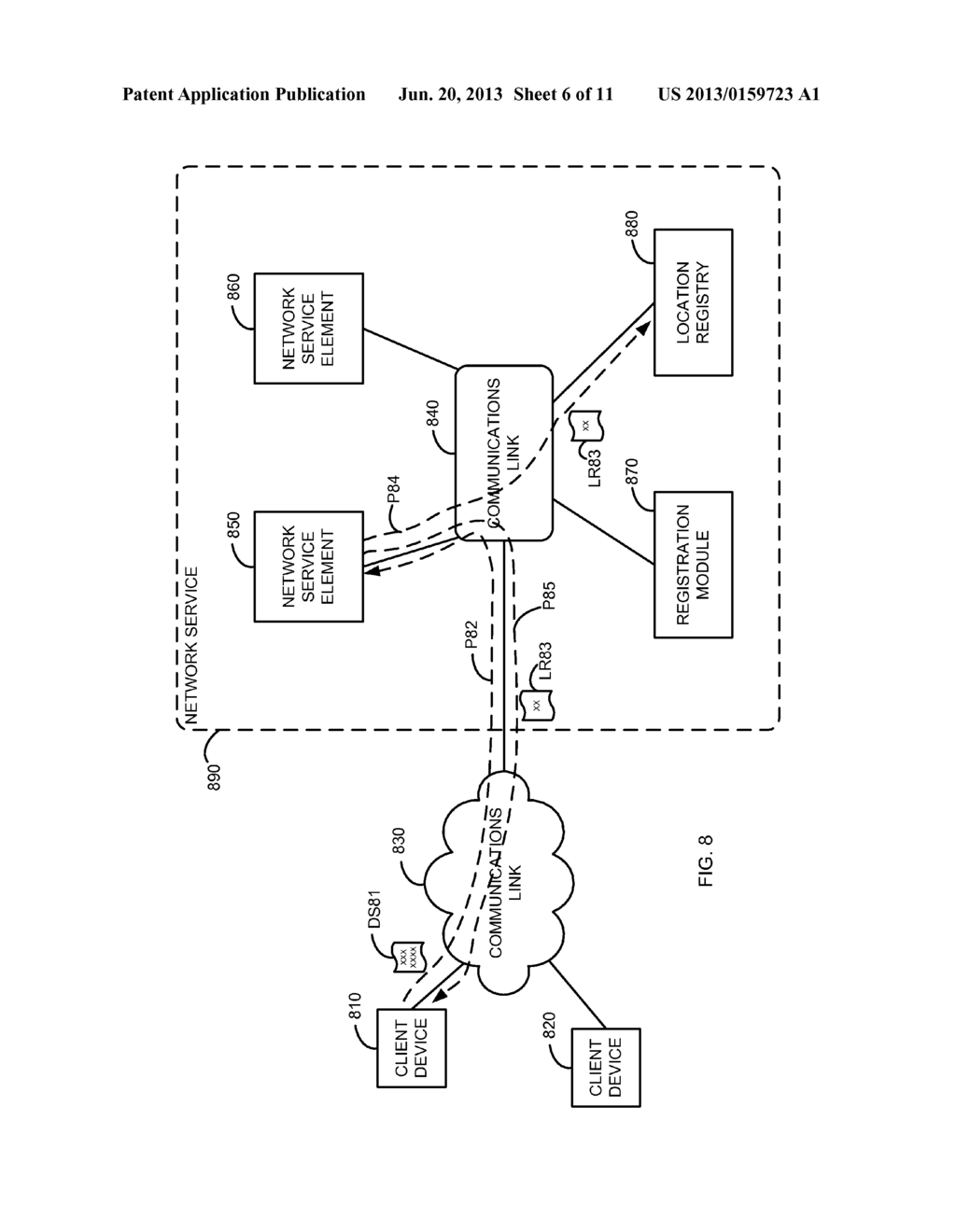 METHODS, APPARATUS AND SYSTEMS FOR MONITORING LOCATIONS OF DATA WITHIN A     NETWORK SERVICE - diagram, schematic, and image 07