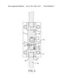 HYDRAULIC HINGE FOR A GLASS DOOR diagram and image