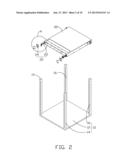 SECURING STRUCTURE FOR MOUNTING SERVER TO SERVER CABINET diagram and image