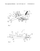 AIRCRAFT WITH AN ARRANGEMENT OF FLOW-INFLUENCING DEVICES diagram and image