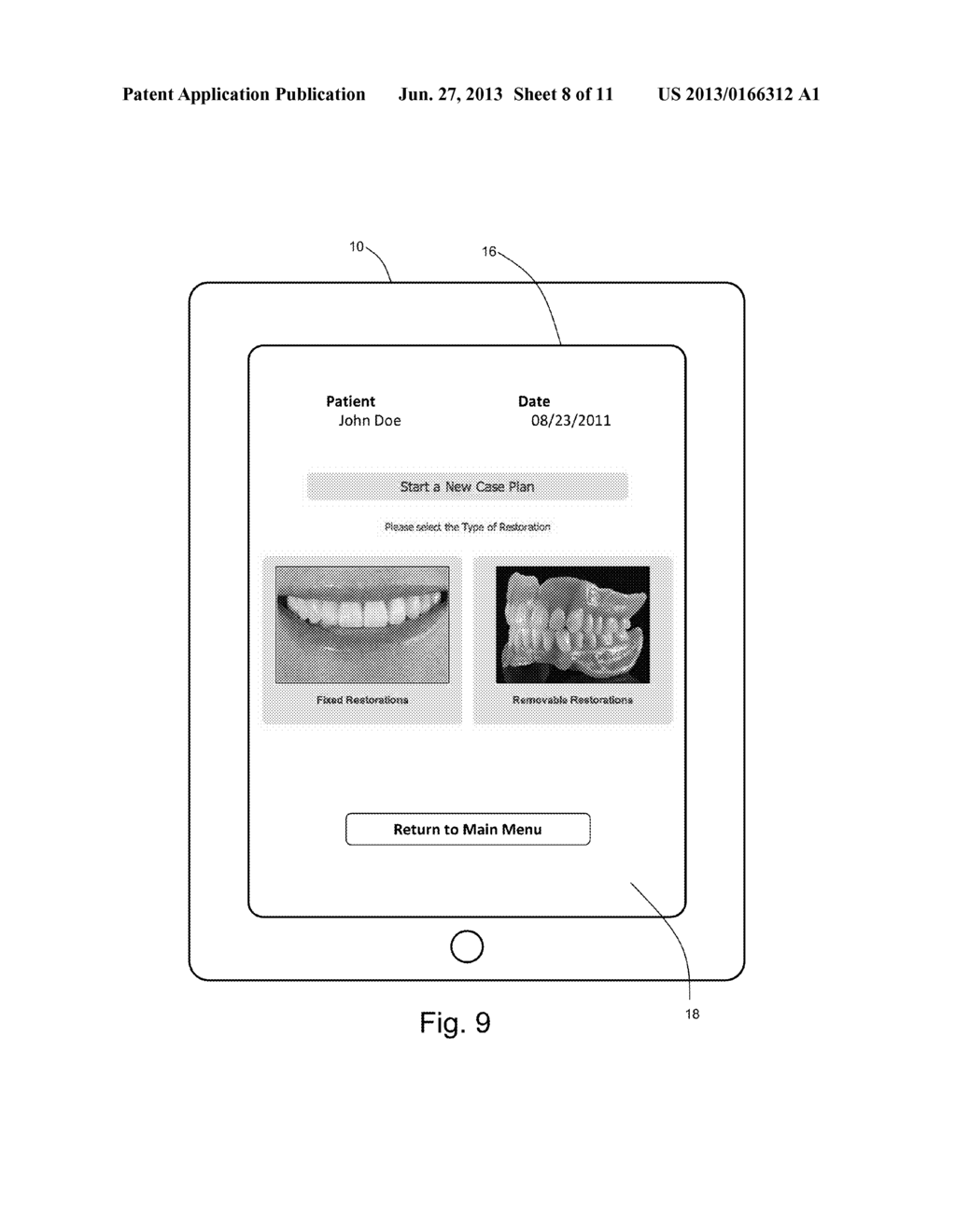 SYSTEM AND METHOD FOR TOOTH SELECTION AND ORDER GENERATION - diagram, schematic, and image 09